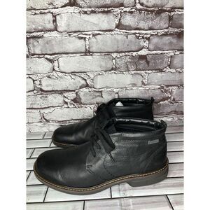 ECCO Black Leather Chukka Casual Lace Up Ankle Boots Men Sz 44EU/11M US